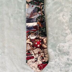 Vintage Tango by Max Raab Surfside Santa Silk Tie